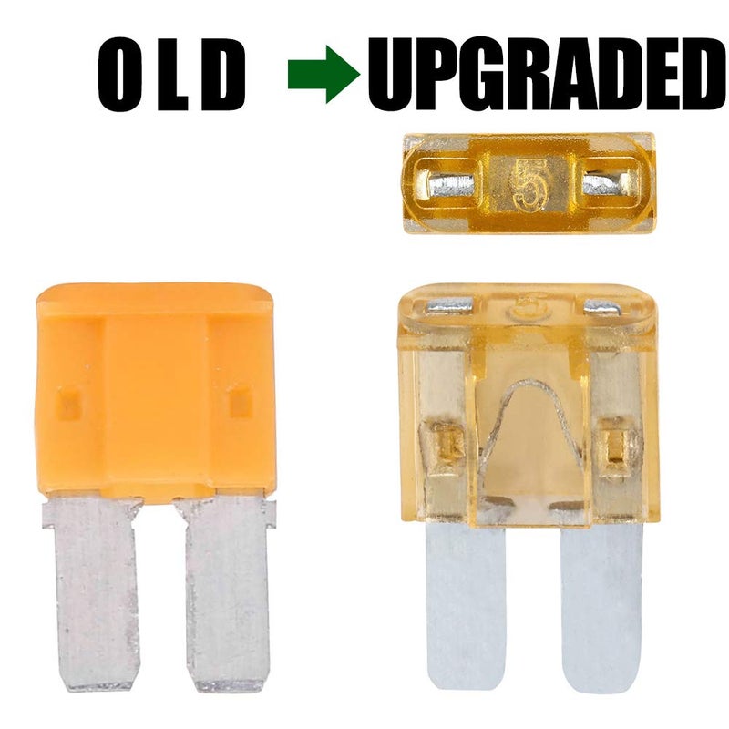 ACBungji 140 Pack Micro 2 Fuse Kit Automotive Assorted, Upgraded Micor II Blade Fuse 5A 7.5A 10A 15A 20A 25A 30A ATO ATC for SUV Truck Rv Car Fuses Assortment Kit - Image 2